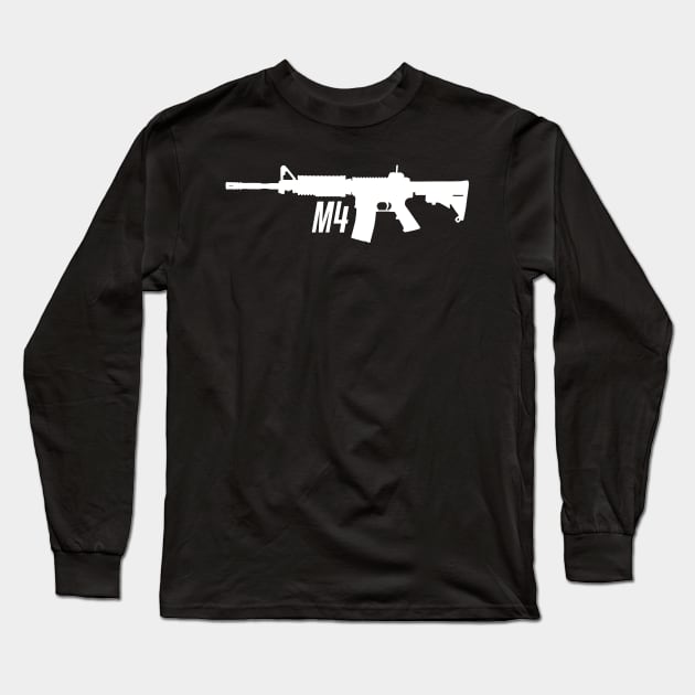 M4 Carbine Long Sleeve T-Shirt by GreenGuyTeesStore